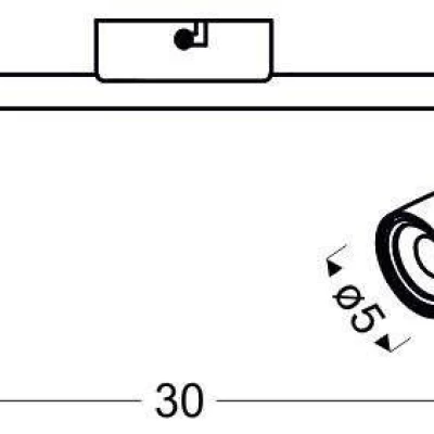 Nástěnné / stropní bodové LED světlo LIBERTY - 2x4W, 3000K (teplá bílá), chromované