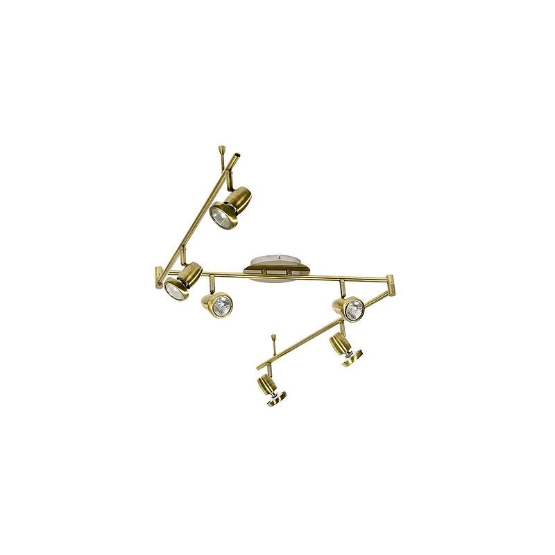 Stropní bodové osvětlení LOTOS - 6xGU10, 50W, patina