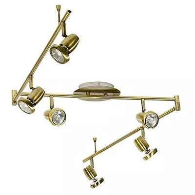 Stropní bodové osvětlení LOTOS - 6xGU10, 50W, patina