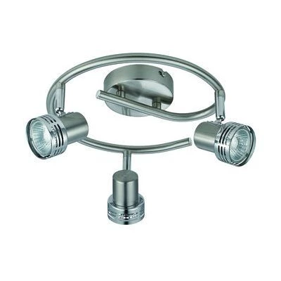 Stropní bodové kruhové svítidlo METRO - 3xGU10, 50W, chromované