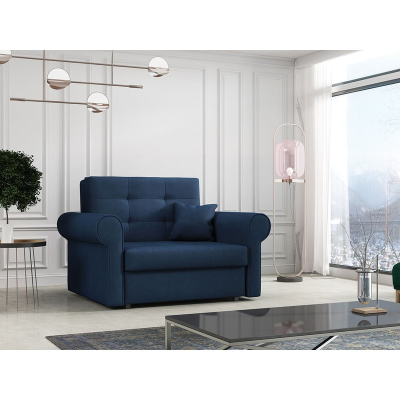 VÝPRODEJ - Rozkládací křeslo BELA SILVER 1 - modré