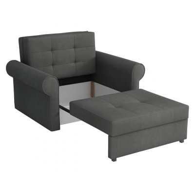 VÝPRODEJ - Rozkládací křeslo BELA SILVER 1 - modré