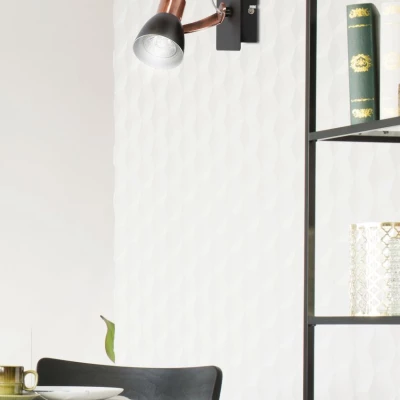 Nástěnné bodové světlo MARKUS - 1xGU10, 50W, černé / měděné