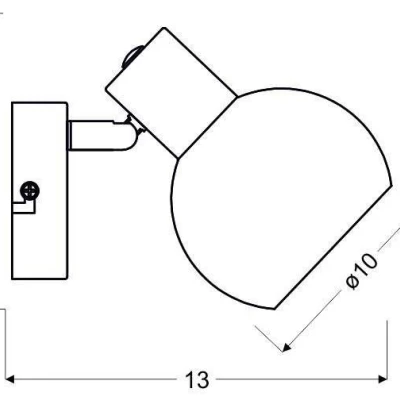 Bodové LED nástěnné světlo MAURO - 1xE14, 4W, RGB, stříbrné / bílé