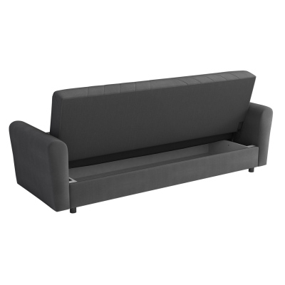 VÝPRODEJ - Rozkládací pohovka s úložným prostorem ZULIAM - hnědá