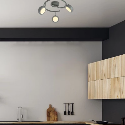 LED stropní bodové svítidlo MILD - 3x6W, 3000K (teplá bílá), šedé