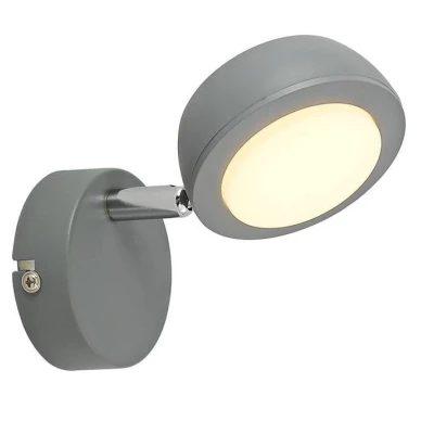 LED nástěnné bodové osvětlení MILD - 1x6W, 3000K (teplá bílá), šedé