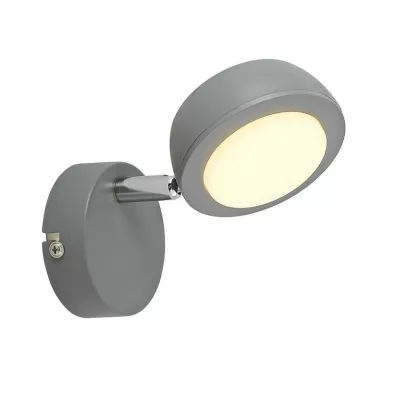 LED nástěnné bodové osvětlení MILD - 1x6W, 3000K (teplá bílá), šedé