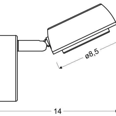 LED nástěnné bodové osvětlení MILD - 1x6W, 3000K (teplá bílá), šedé
