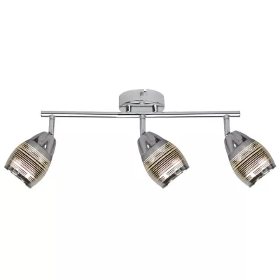 Stropní bodové LED světlo MILTON - 3xE14, 10W, chromované