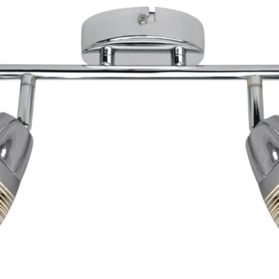 Stropní / nástěnné bodové LED světlo MILTON - 2xE14, 10W, chromované