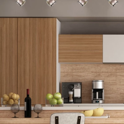 Stropní / nástěnné bodové LED světlo MILTON - 2xE14, 10W, chromované