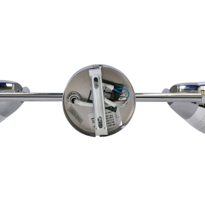 Stropní / nástěnné bodové LED světlo MILTON - 2xE14, 10W, chromované