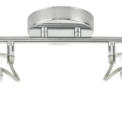 LED nástěnné / stropní bodové osvětlení MOON - 2xG9, 3,5W, 3000K (teplá bílá), chromované