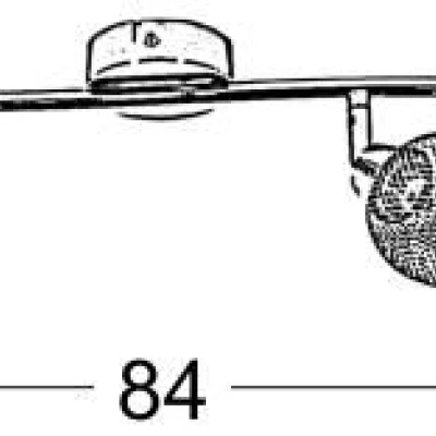 Stropní bodové osvětlení NOVEL - 4xG9, 40W, chromované