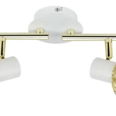 Stropní bodové osvětlení OSLO - 4xE14, 40W, bílé / zlaté