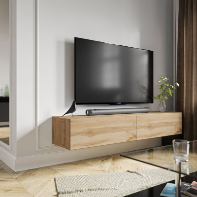 VÝPRODEJ - Televizní stolek 180 cm ASHTON - dub wotan