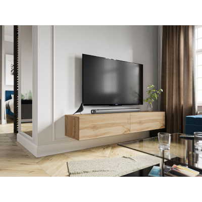 VÝPRODEJ - Televizní stolek 180 cm ASHTON - dub wotan