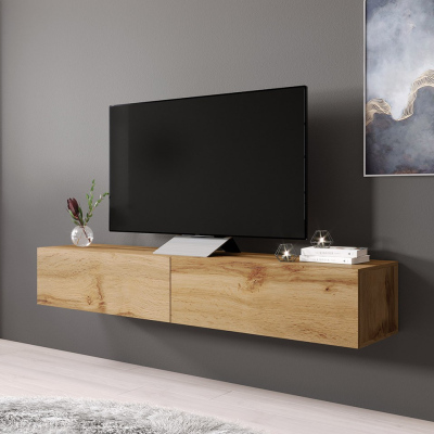 VÝPRODEJ - Televizní stolek 180 cm ASHTON - dub wotan