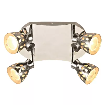 Stropní bodové osvětlení PARADA - 4xGU10, 50W, chromované