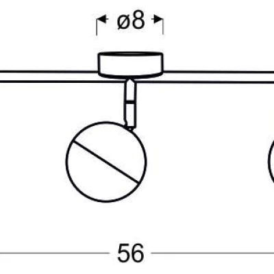 Stropní LED bodové osvětlení PARTY - 3x3W, RGB, chromované