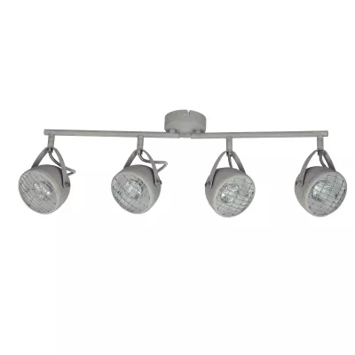 Stropní industriální bodové světlo PENT - 4xGU10, 50W, šedé