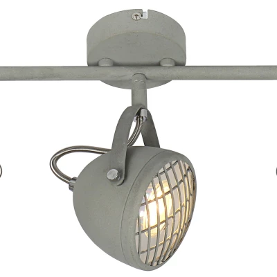 Stropní industriální bodové svítidlo PENT - 3xGU10, 50W, šedé