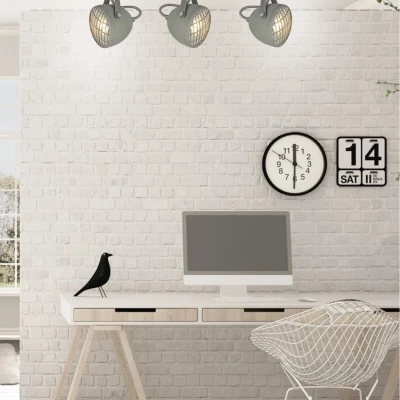 Stropní industriální bodové svítidlo PENT - 3xGU10, 50W, šedé