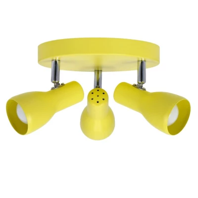 Bodové stropní svítidlo PICARDO - 3xE14, 40W, žluté