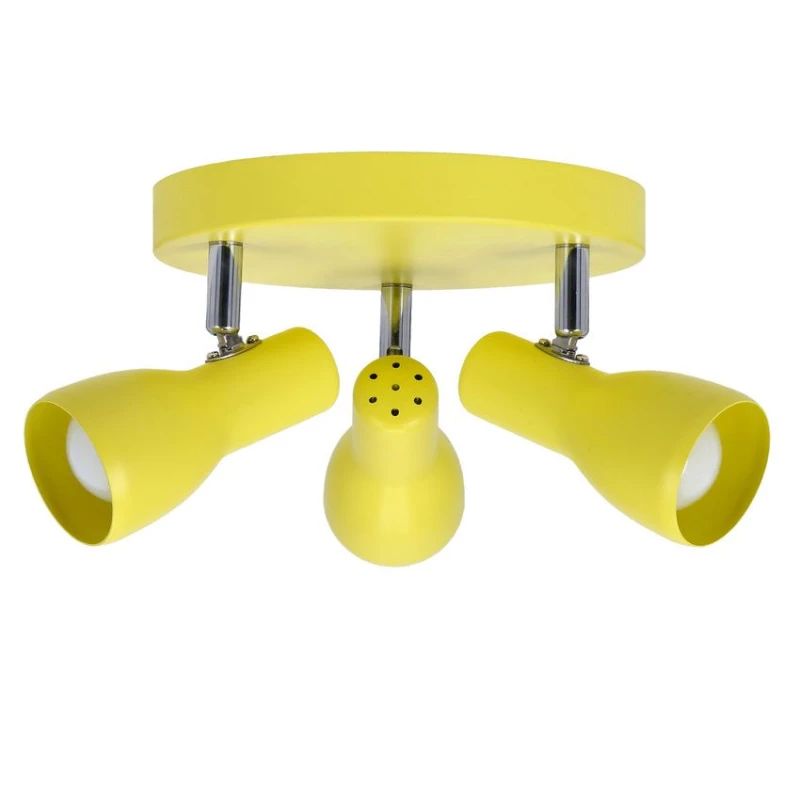 Bodové stropní svítidlo PICARDO - 3xE14, 40W, žluté