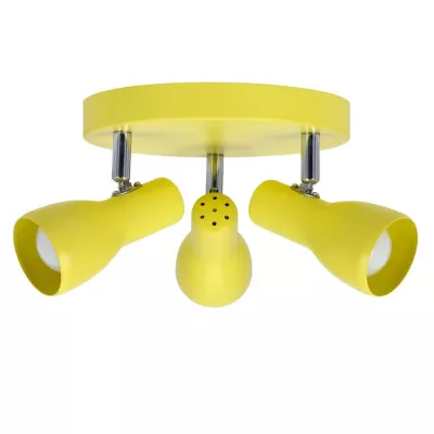Bodové stropní svítidlo PICARDO - 3xE14, 40W, žluté