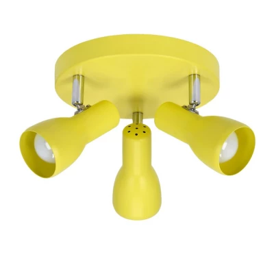 Bodové stropní svítidlo PICARDO - 3xE14, 40W, žluté