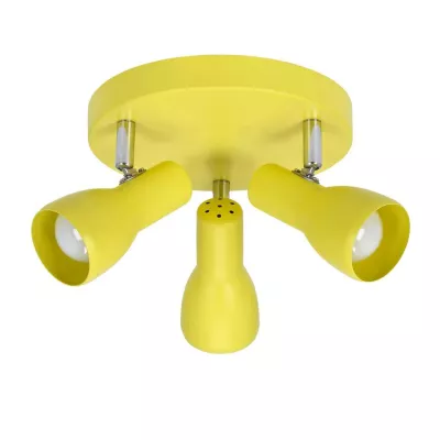 Bodové stropní svítidlo PICARDO - 3xE14, 40W, žluté