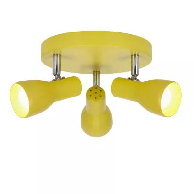 Bodové stropní svítidlo PICARDO - 3xE14, 40W, žluté