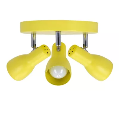 Bodové stropní svítidlo PICARDO - 3xE14, 40W, žluté