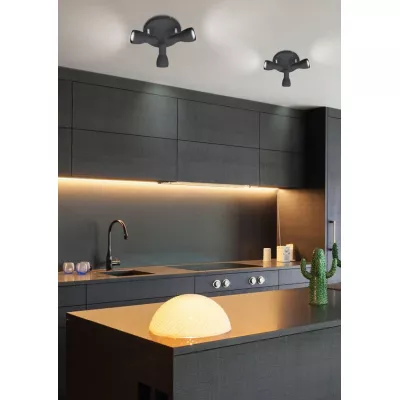 Bodové stropní svítidlo PICARDO - 3xE14, 40W, černé