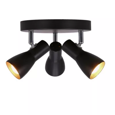 Bodové stropní svítidlo PICARDO - 3xE14, 40W, černé