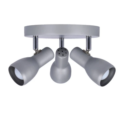 Bodové stropní svítidlo PICARDO - 3xE14, 40W, šedostříbrné