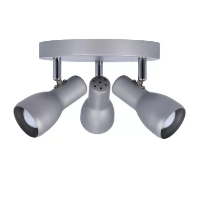Bodové stropní svítidlo PICARDO - 3xE14, 40W, šedostříbrné