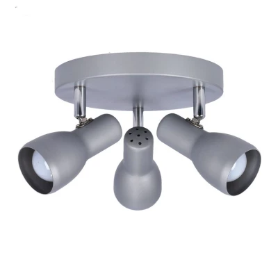 Bodové stropní svítidlo PICARDO - 3xE14, 40W, šedostříbrné