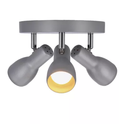 Bodové stropní svítidlo PICARDO - 3xE14, 40W, šedostříbrné