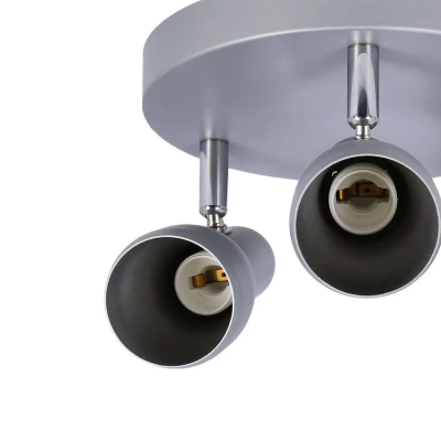 Bodové stropní svítidlo PICARDO - 3xE14, 40W, šedostříbrné