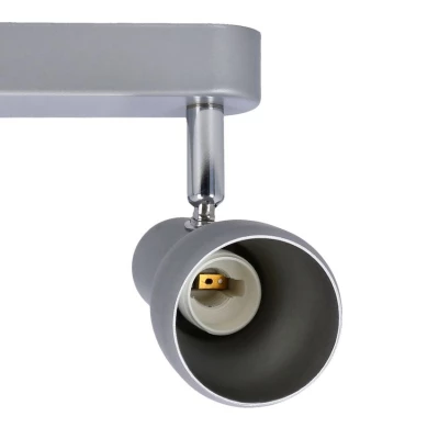 Bodové nástěnné / stropní svítidlo PICARDO - 2xE14, 40W, šedostříbrné