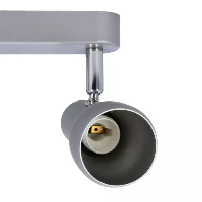 Bodové nástěnné / stropní svítidlo PICARDO - 2xE14, 40W, šedostříbrné