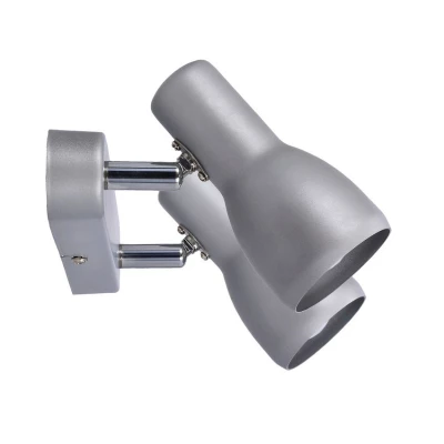 Bodové nástěnné / stropní svítidlo PICARDO - 2xE14, 40W, šedostříbrné