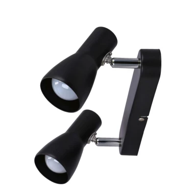 Bodové nástěnné / stropní svítidlo PICARDO - 2xE14, 40W, černé