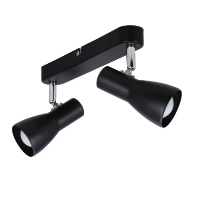 Bodové nástěnné / stropní svítidlo PICARDO - 2xE14, 40W, černé