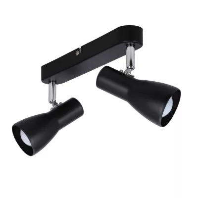 Bodové nástěnné / stropní svítidlo PICARDO - 2xE14, 40W, černé