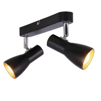 Bodové nástěnné / stropní svítidlo PICARDO - 2xE14, 40W, černé