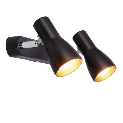 Bodové nástěnné / stropní svítidlo PICARDO - 2xE14, 40W, černé